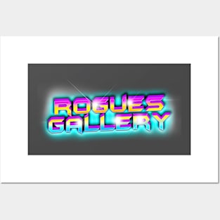 ROGUES GALLERY 80s Text Effects 4 Posters and Art